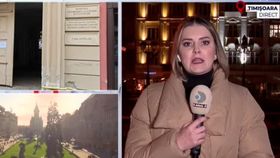 VIDEO Un bărbat a pus gând rău statuilor „străine” din Timișoara! A amenințat că va distruge toate statuile care nu sunt românești